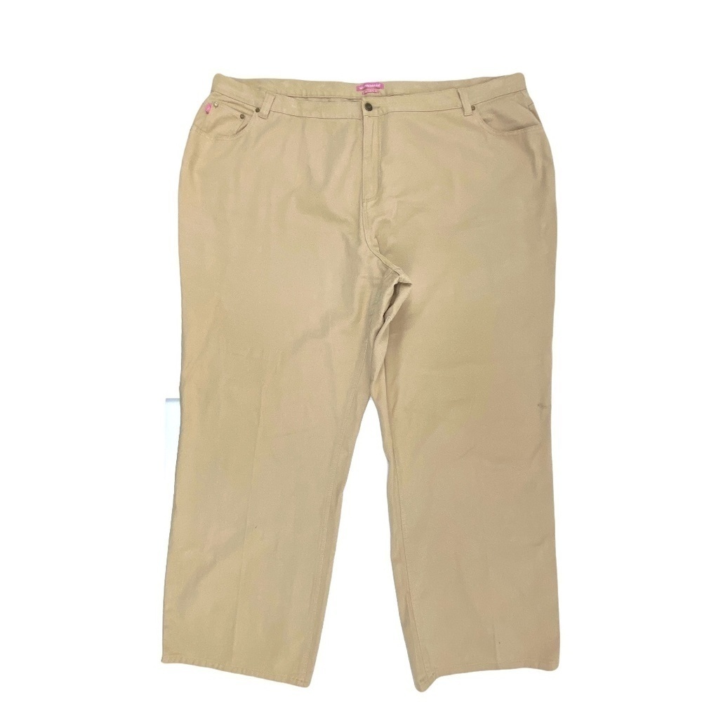 Woman Within‎ Natural Fit Women's size 32 Medium Wash Beige Denim jeans